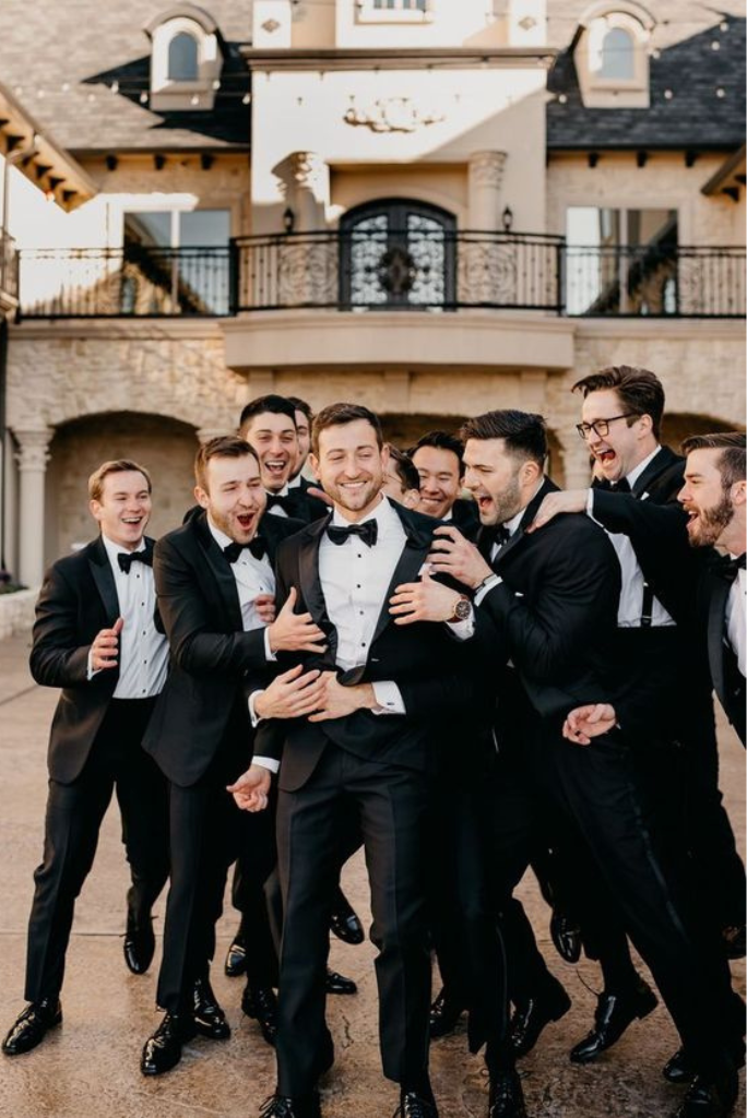 Black tuxedo for wedding deals