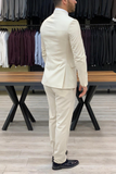 Men's 3 Piece Suit Off White Wedding Suit Dinner Suit SAINLY
