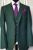 Men Three Piece Suit | Green Engagement Suit| Winter Suit | Sainly 