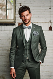 Men 3 Piece Green Suit | Tweed Winter Suit | Dinner Suit | Sainly 