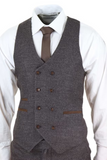 Men Brown Winter Suit | Tweed Three Piece Suit | Dinner Suit | Sainly