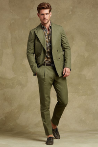 Men Three Piece Suit Green | Wedding Suit | Dinner Suit | Sainly