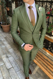 Men 3 Piece Suit Green | Wedding Suit | Dinner Suits | Sainly