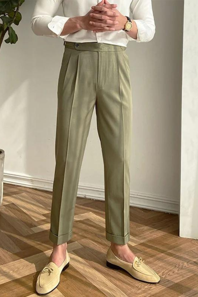Relaxed Fit Wrinkle-Free Expandable Waist Pleated Pants | King Size