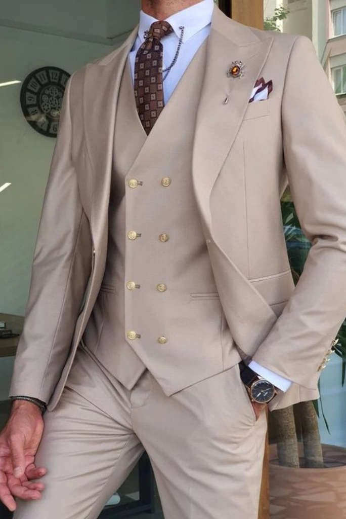 Men 3 Piece Suit Slim Fit Elegant Clothing Suit Wedding Suit Sainly– SAINLY