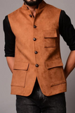 Jodhpuri Brown Jacket For Men