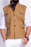 Khaki Brown Half Jodhpuri Jacket 