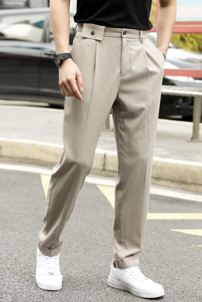 Cream Coloured Trousers - Buy Cream Coloured Trousers online in India