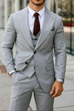 Men Three Piece Two Button Suits