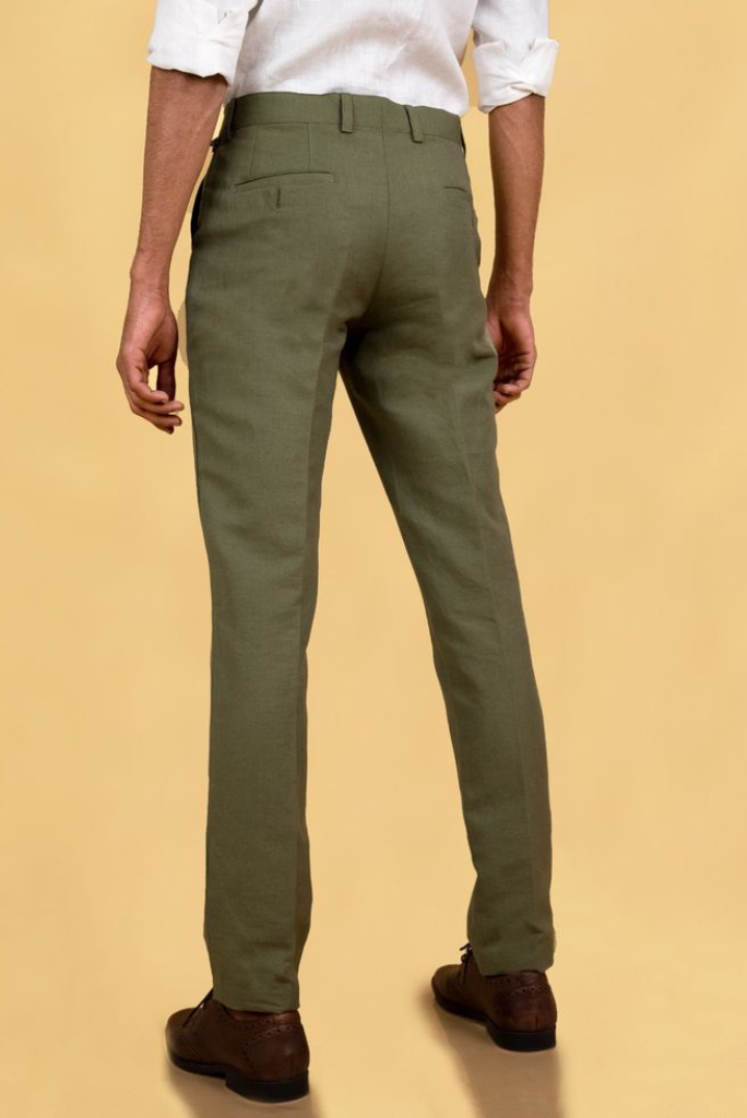Men Elegant Olive Green Pant| Office Wear Pant | Wedding Pant | Sainly