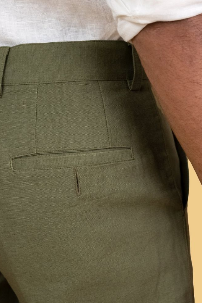 Shop the latest Olive green formal trousers for men