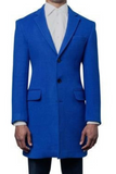 Men Blue Jacket Long Coat | Winter Coat | Winter Overcoat | Sainly