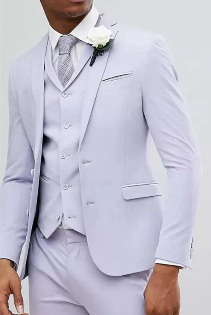 Men 3 Piece Suit Purple | Wedding Suit | Party Wear Suit | Sainly