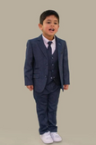 Blue 3 Piece Suit Boy | Kids wedding Suits | Formal Wear | Sainly