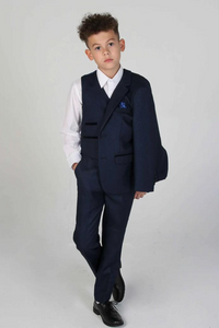 Boys Blue 3 Piece Suit | Wedding Suit | children's Wear Suit | Sainly