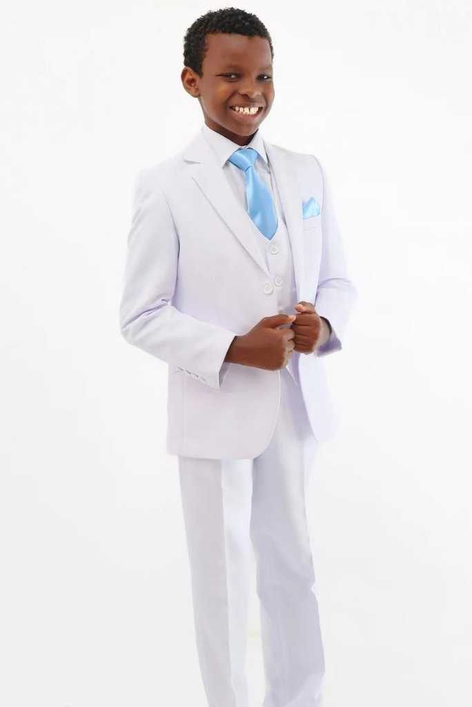 Boys White Wedding Suit | Kids Suit | Party Wear Suit Bespoke | Sainly
