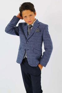 Boys Check Tweed 3 Piece Suit | Wedding Suit | Part Wear Suit | Sainly
