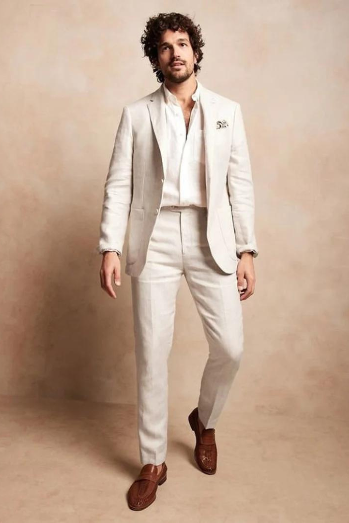 Men beige 2 Piece Suit | Winter wedding Suits | Dinner Suit | Sainly Men beige 2 Piece Suit | Winter wedding Suits | Dinner Suit | Sainly