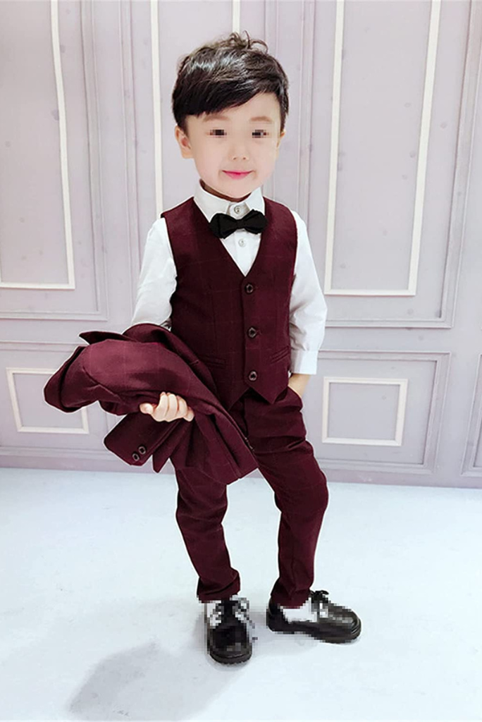 Kids sales burgundy suit