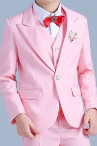 Boys Light Pink Wedding Suit | Kids Groom Wear | Suit Bespoke | Sainly