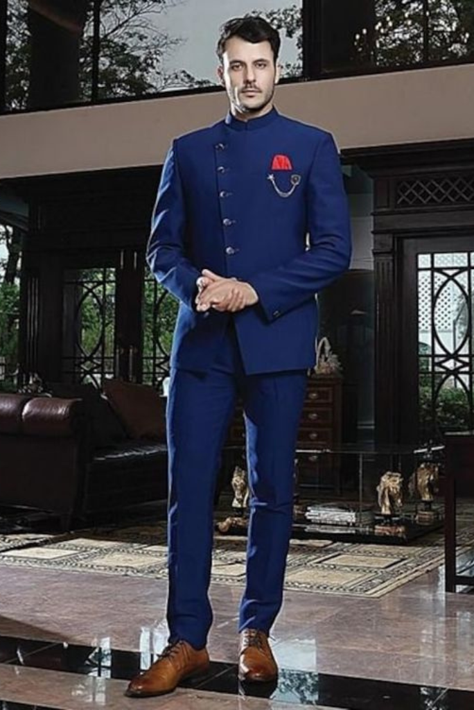 Indian Maharaja suit | Royal Blue Jodhpuri Suit | Wedding Suit | Sainly