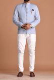 Men Suit Sky Blue Jodhpuri Suit | Indian Wedding Suit | Sainly