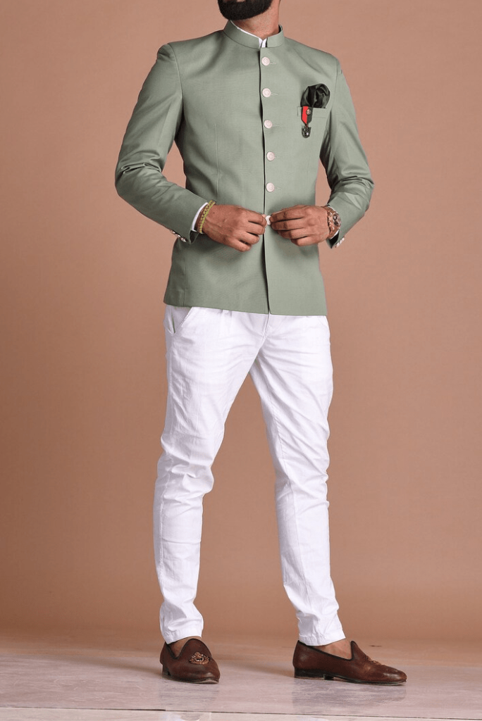 Jodhpuri 2025 suit green