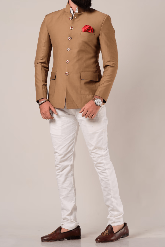 Art Silk Golden Color Jodhpuri Suit | Blazers for men, Jodhpuri suits for  men, Suits