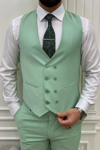 Men's Green Three Piece suit Beach Wedding Suit Dinner Suit Sainly