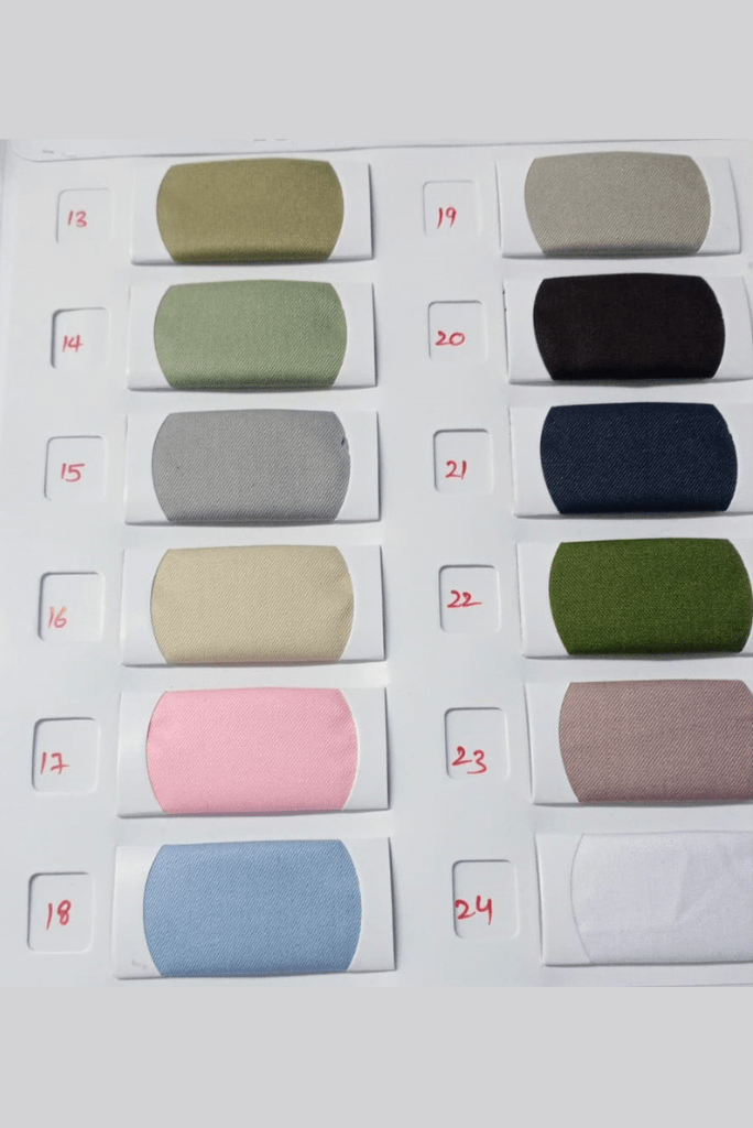 SAINLY Apparel & Accessories 13 Color Swatches For Mens Clothing
