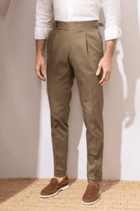 SAINLY Apparel & Accessories 26 Men's khaki Trousers Formal Pant For men Party Wear Khaki Trousers pleated Trousers Dinner Wear Trouser Groomsmen Gift