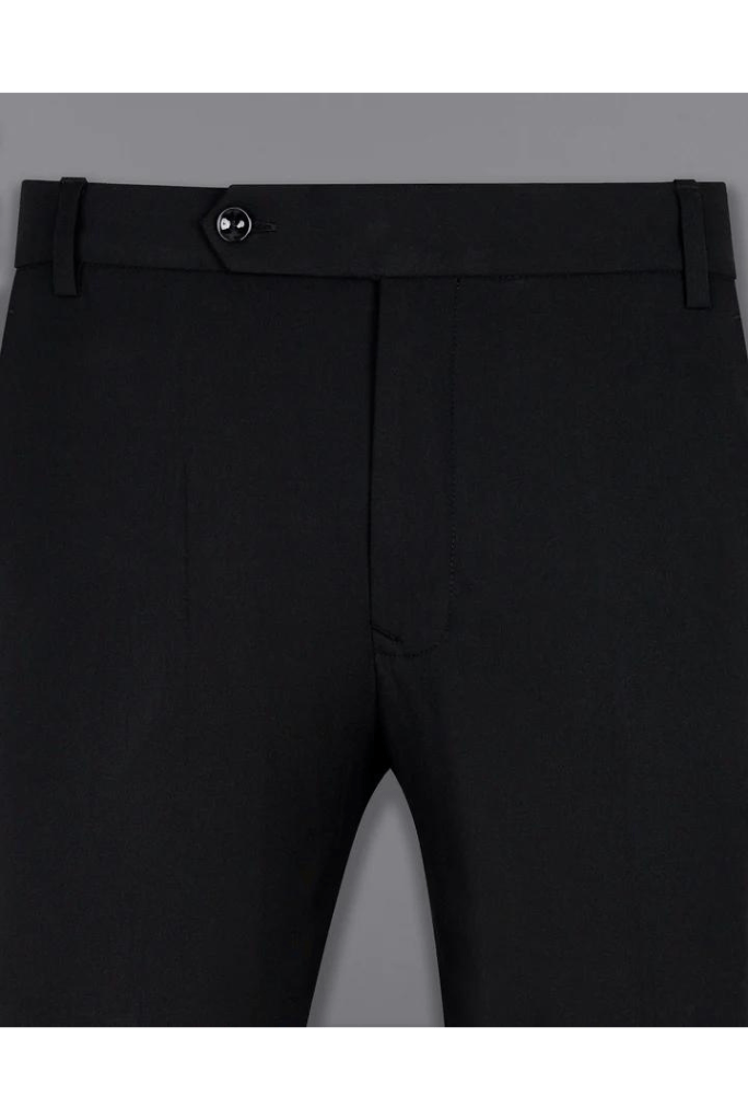 SAINLY Apparel & Accessories Black / 26 Men's Black Pants Male Casual Solid Color Comfortable Quality Pure Color Trouser