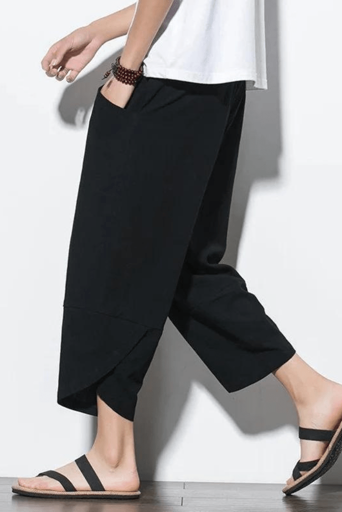 Stylish & Modern Wool Harem Pants - Black | U.Mi-1
