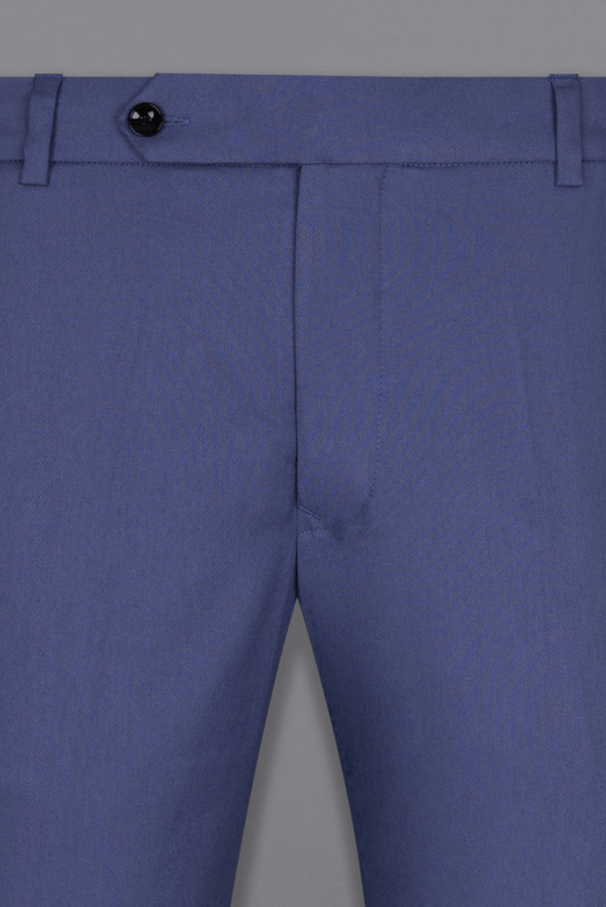 SAINLY Apparel & Accessories Blue Premium / 26 Men's Blue Premium Pants Male Casual Solid Color Comfortable Quality Pure Color Trouser