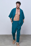 SAINLY Apparel & Accessories Men's Linen Kimona&Pants, Natural Linen Clothing, Linen Suit for Men, Linen Outfits for Man ,Minimalist Outfits, Personalized