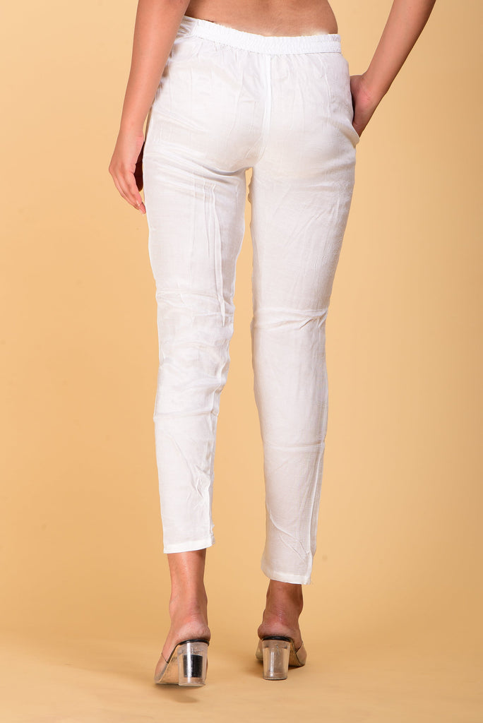 Top more than 154 off white silk pants