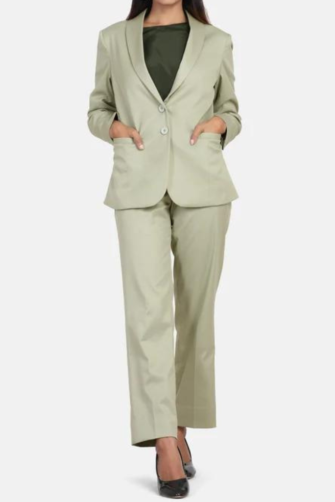 white christmas dresses Women Pant Suit | Sage Green | Formal Pant Suit