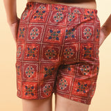 SAINLY Kaftan Kaftan with Short in Cotton Silk Fabric Lounge Wear Kaftaan Set