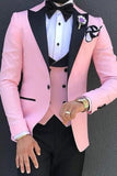 SAINLY Men's Three Piece Suit 32 / 26 Men Suits 3 piece, Pink Suits For Men, Slim fit Suits, One Button Suits, Tuxedo Suits, Dinner Suits, Wedding Groom suits, Bespoke For Men