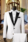 SAINLY Men's Two Piece Suit 32 / 26 Men Suits, Suits for Men White Tuxedo wedding suit, Dinner Suits Bespoke - formal fashion suit - prom wear