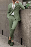 SAINLY Men's Two Piece Suit Men Suits Men's Classic Pista green 2 Piece Slim Fit Suit formal Suits New Arrival Suits Dinner Suits For Grooms Suit