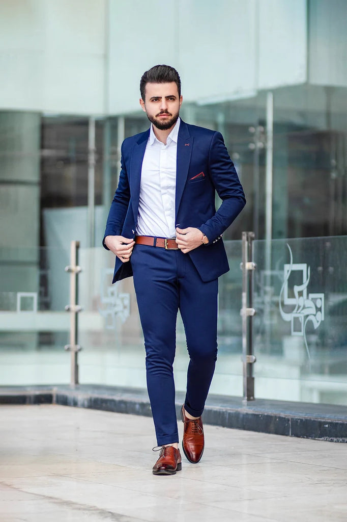 Suits FOR MEN MEN Wedding Suits Blue 2 Piece Slim Fit Suits Elegant Formal Fashion Suits Party Wear Dinner Suits Stylish Suits Groom Wedding Suit 40 / Suits FOR MEN MEN Wedding Suits Blue 2 Piece Slim Fit Suits Elegant Formal Fashion Suits Party Wear Dinner Suits Stylish Suits Groom Wedding Suit 40 /